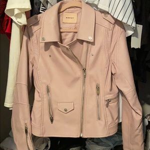 Pink leather jacket